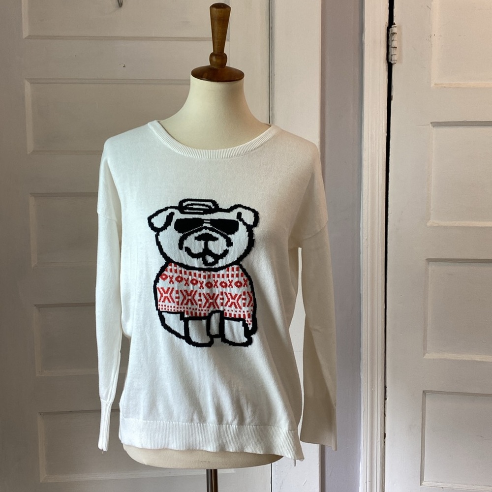 French Connection Bulldog Crew Sweater, Size XS
